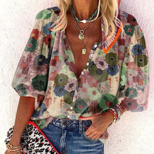 Blusa Floral Mujer – Abotonada, Manga Larga, Estampado Exclusivo, Elegante, Vela Official-83308-dde61c49-4233-4f3a-9d7a-7c7408dfabd6