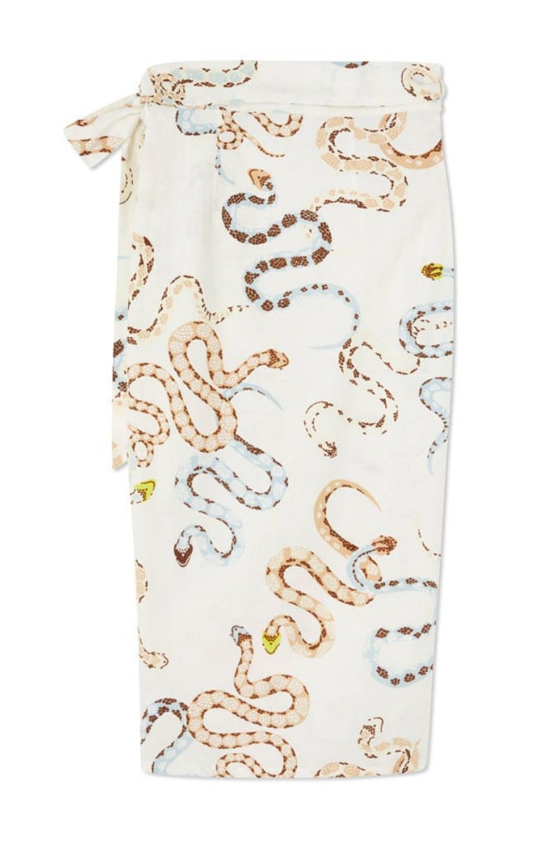 Vestido Midi Estampado Serpiente Chic