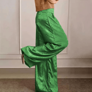 Pantalones Elegantes de Pierna Ancha