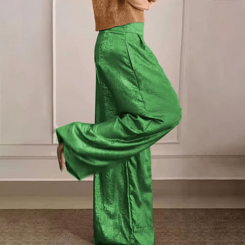 Pantalones Elegantes de Pierna Ancha
