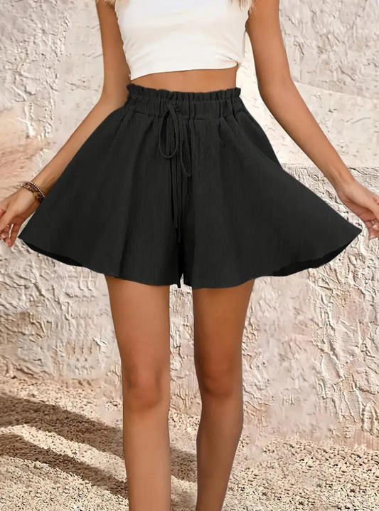 Shorts Fluidos de Cintura Alta