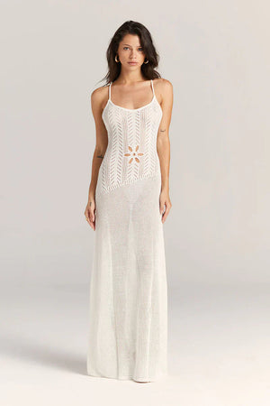 Vela Official Vestido Maxi de Punto Calado Floral para Mujer con Tirantes Finos-83282-efe282fd-6612-4820-8f85-26d34dbbae6d