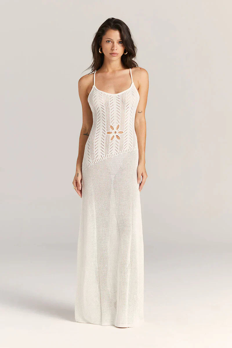 Vela Official Vestido Maxi de Punto Calado Floral para Mujer con Tirantes Finos-83282-efe282fd-6612-4820-8f85-26d34dbbae6d