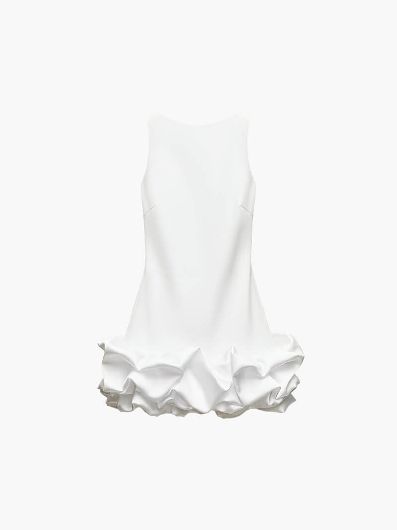 Vestido Mini con Volantes Dinámicos