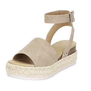 Sandalias Plataforma Tejida: Estilo Casual