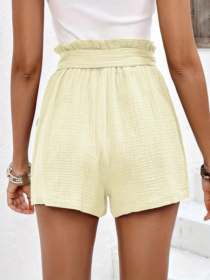 Shorts de Cintura Alta con Cinturón