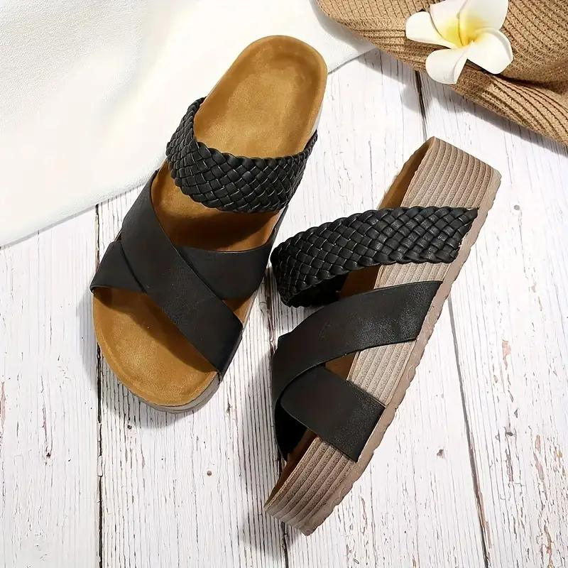 Sandalias Plataforma Tejidas