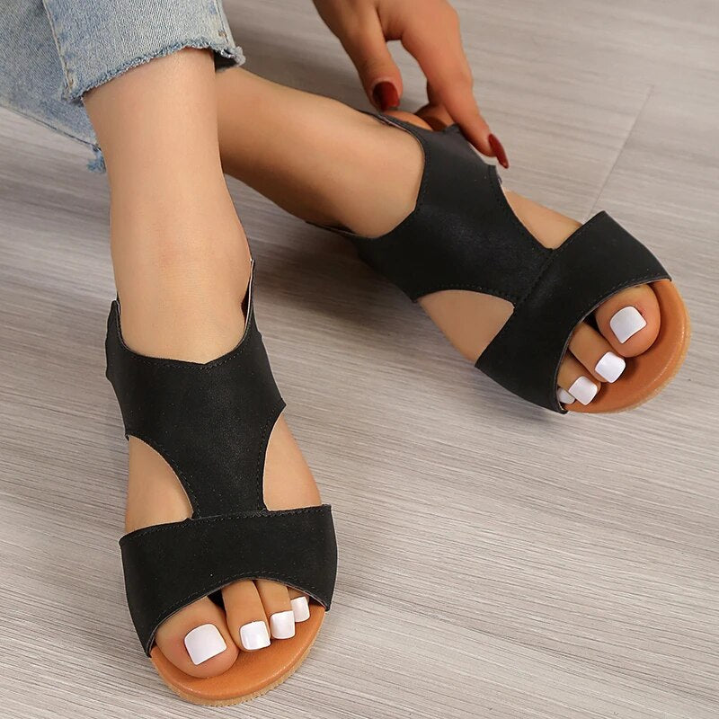 Sandalias Chic con Tiras y Diseño Minimalista